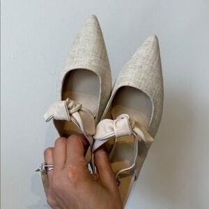 Violet and red peppie heel 7.5